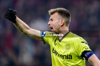 2023-05-18 - Lukas Hradecky of Bayer 04 Leverkusen during the UEFA Europa League, Semi-finals, 2nd leg football match between Bayer 04 Leverkusen and AS Roma on May 18, 2023 at BayArena in Leverkusen, Germany - FOOTBALL - EUROPA LEAGUE - LEVERKUSEN V ROMA - UEFA EUROPA LEAGUE - SOCCER