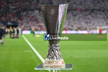 2023-05-31 - Europe League Cup during Europe League final soccer match between AS Roma vs. Sevilla at the Puskas Arena in Budapest, Hungary, 31st of May 2023 - FINAL - SEVILLA FC VS AS ROMA - UEFA EUROPA LEAGUE - SOCCER