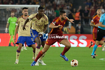 2023-10-05 - Bryan Cristante (AS Roma);  during the UEFA Europa League 2023-2024 football match between AS Roma and Servette FC at the Olympic Stadium in Rome on 05 October 2023. - AS ROMA VS SERVETTE FC - UEFA EUROPA LEAGUE - SOCCER