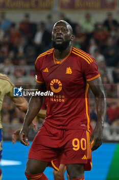 2023-10-05 - Romelu Lukaku (AS Roma);   during the UEFA Europa League 2023-2024 football match between AS Roma and Servette FC at the Olympic Stadium in Rome on 05 October 2023. - AS ROMA VS SERVETTE FC - UEFA EUROPA LEAGUE - SOCCER