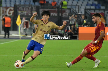 2023-10-05 - Keigo Tsunemoto (Servette FC)   during the UEFA Europa League 2023-2024 football match between AS Roma and Servette FC at the Olympic Stadium in Rome on 05 October 2023. - AS ROMA VS SERVETTE FC - UEFA EUROPA LEAGUE - SOCCER