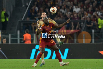 2023-10-05 - Romelu Lukaku (AS Roma);   during the UEFA Europa League 2023-2024 football match between AS Roma and Servette FC at the Olympic Stadium in Rome on 05 October 2023. - AS ROMA VS SERVETTE FC - UEFA EUROPA LEAGUE - SOCCER