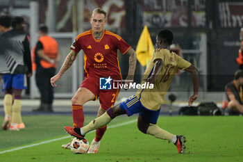 2023-10-05 - Rick Karsdorp (AS Roma);  during the UEFA Europa League 2023-2024 football match between AS Roma and Servette FC at the Olympic Stadium in Rome on 05 October 2023. - AS ROMA VS SERVETTE FC - UEFA EUROPA LEAGUE - SOCCER