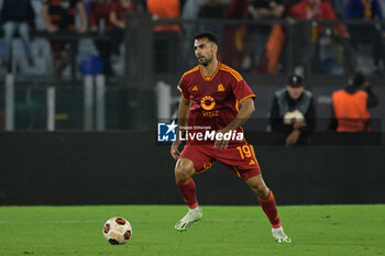 2023-10-05 - Mehmet Celik (AS Roma); during the UEFA Europa League 2023-2024 football match between AS Roma and Servette FC at the Olympic Stadium in Rome on 05 October 2023. - AS ROMA VS SERVETTE FC - UEFA EUROPA LEAGUE - SOCCER
