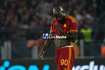 2023-10-05 - Romelu Lukaku (AS Roma); during the UEFA Europa League 2023-2024 football match between AS Roma and Servette FC at the Olympic Stadium in Rome on 05 October 2023. - AS ROMA VS SERVETTE FC - UEFA EUROPA LEAGUE - SOCCER