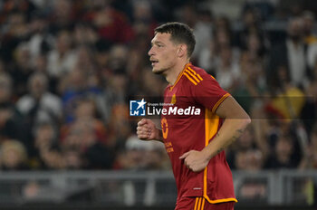 2023-10-05 - Andrea Belotti (AS Roma); during the UEFA Europa League 2023-2024 football match between AS Roma and Servette FC at the Olympic Stadium in Rome on 05 October 2023. - AS ROMA VS SERVETTE FC - UEFA EUROPA LEAGUE - SOCCER