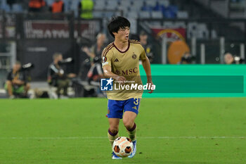 2023-10-05 - Keigo Tsunemoto (Servette FC) during the UEFA Europa League 2023-2024 football match between AS Roma and Servette FC at the Olympic Stadium in Rome on 05 October 2023. - AS ROMA VS SERVETTE FC - UEFA EUROPA LEAGUE - SOCCER