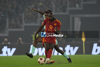 2023-10-26 - Romelu Lukaku (AS Roma);  during the UEFA Europa League 2023-2024 football match between AS Roma and SK Slavia Praha Group G at the Olympic Stadium in Rome on 26 October 2023. - AS ROMA VS SK SLAVIA PRAHA - UEFA EUROPA LEAGUE - SOCCER