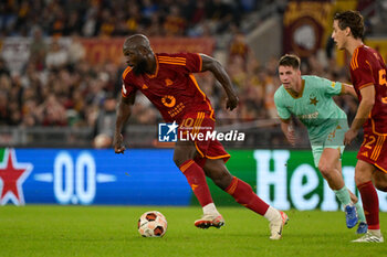2023-10-26 - Romelu Lukaku (AS Roma);  during the UEFA Europa League 2023-2024 football match between AS Roma and SK Slavia Praha Group G at the Olympic Stadium in Rome on 26 October 2023. - AS ROMA VS SK SLAVIA PRAHA - UEFA EUROPA LEAGUE - SOCCER