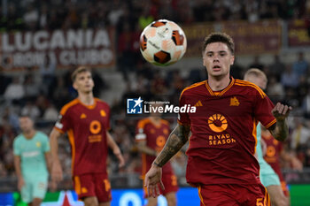 2023-10-26 - Nicola Zalewski (AS Roma);  during the UEFA Europa League 2023-2024 football match between AS Roma and SK Slavia Praha Group G at the Olympic Stadium in Rome on 26 October 2023. - AS ROMA VS SK SLAVIA PRAHA - UEFA EUROPA LEAGUE - SOCCER