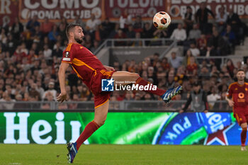 2023-10-26 - Bryan Cristante (AS Roma); during the UEFA Europa League 2023-2024 football match between AS Roma and SK Slavia Praha Group G at the Olympic Stadium in Rome on 26 October 2023. - AS ROMA VS SK SLAVIA PRAHA - UEFA EUROPA LEAGUE - SOCCER