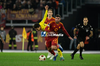 2023-12-14 - Houssem Aouar (AS Roma);  during the UEFA Europa League 2023-2024 football match between AS Roma vs FC Sheriff Tiraspol Group G at the Olympic Stadium in Rome on 14 December 2023. - AS ROMA VS FC SHERIFF TIRASPOL - UEFA EUROPA LEAGUE - SOCCER