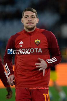 2023-12-14 - Andrea Belotti (AS Roma);  during the UEFA Europa League 2023-2024 football match between AS Roma vs FC Sheriff Tiraspol Group G at the Olympic Stadium in Rome on 14 December 2023. - AS ROMA VS FC SHERIFF TIRASPOL - UEFA EUROPA LEAGUE - SOCCER