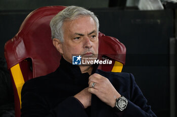 2023-12-14 - José Mourinho coach of AS Roma; José Mourinho coach of AS Roma;  during the UEFA Europa League 2023-2024 football match between AS Roma vs FC Sheriff Tiraspol Group G at the Olympic Stadium in Rome on 14 December 2023. - AS ROMA VS FC SHERIFF TIRASPOL - UEFA EUROPA LEAGUE - SOCCER