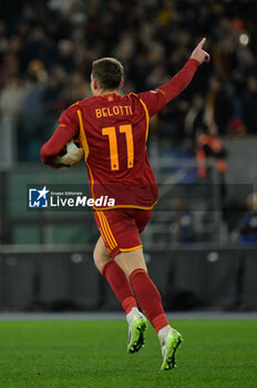 2023-12-14 - Andrea Belotti (AS Roma);  during the UEFA Europa League 2023-2024 football match between AS Roma vs FC Sheriff Tiraspol Group G at the Olympic Stadium in Rome on 14 December 2023. - AS ROMA VS FC SHERIFF TIRASPOL - UEFA EUROPA LEAGUE - SOCCER