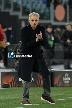 2023-12-14 - José Mourinho coach of AS Roma;  during the UEFA Europa League 2023-2024 football match between AS Roma vs FC Sheriff Tiraspol Group G at the Olympic Stadium in Rome on 14 December 2023. - AS ROMA VS FC SHERIFF TIRASPOL - UEFA EUROPA LEAGUE - SOCCER