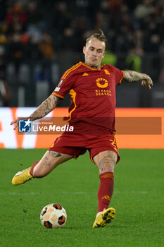 2023-12-14 - Rick Karsdorp (AS Roma); during the UEFA Europa League 2023-2024 football match between AS Roma vs FC Sheriff Tiraspol Group G at the Olympic Stadium in Rome on 14 December 2023. - AS ROMA VS FC SHERIFF TIRASPOL - UEFA EUROPA LEAGUE - SOCCER