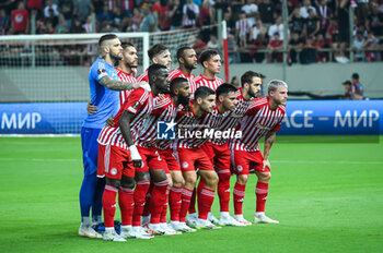 2023-09-21 - Olympiacos FC before the Europa League Group A match between Olympiacos FC and SC Freiburg at Georgios Karaiskakis Stadium on September 21, 2023, in Athens, Greece. - OLYMPIACOS VS FREIBURG, EUROPA LEAGUE, GROUP A - UEFA EUROPA LEAGUE - SOCCER