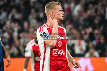 2023-09-21 - Kenneth TAYLOR of Amsterdam celebrates his goal during the UEFA League Europa, Group B football match between Ajax Amsterdam and Olympique de Marseille on September 21, 2023 at Johan Cruijff ArenA stadium in Amsterdam, Netherlands - FOOTBALL - UEFA EUROPA LEAGUE - AJAX V MARSEILLE - UEFA EUROPA LEAGUE - SOCCER