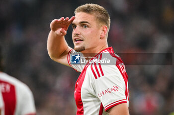 2023-09-21 - Kenneth TAYLOR of Amsterdam celebrates his goal during the UEFA League Europa, Group B football match between Ajax Amsterdam and Olympique de Marseille on September 21, 2023 at Johan Cruijff ArenA stadium in Amsterdam, Netherlands - FOOTBALL - UEFA EUROPA LEAGUE - AJAX V MARSEILLE - UEFA EUROPA LEAGUE - SOCCER