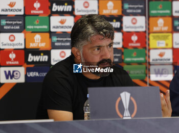 2023-10-05 - on press conference after the Uefa Europa League, group B, football match between Olympique Marseille and Brighton and Hove Albion, on 05 October 2023 at State Velodrome, Marseille, France. Photo Nderim Kaceli - MARSEILLE VS BRIGHTON - UEFA EUROPA LEAGUE - SOCCER