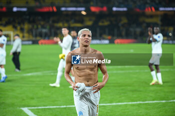 2023-11-09 - 11 Amine Harit of Marseille during the UEFA Europa League, Group B match between AEK FC and Marseille at Opap Arena on November 9, 2023, in Athens, Greece. - AEK FC VS MARSEILLE - UEFA EUROPA LEAGUE, GROUP B - UEFA EUROPA LEAGUE - SOCCER