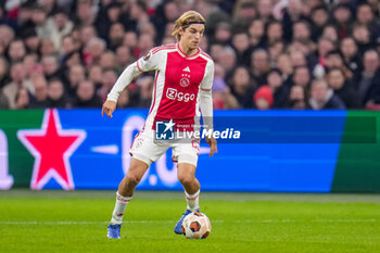 2023-11-09 - Borna Sosa of AFC Ajax during the UEFA Europa League, Group B football match between AFC Ajax and Brighton & Hove Albion on November 9, 2023 at the Johan Cruyff ArenA in Amsterdam, Netherlands - FOOTBALL - EUROPA LEAGUE - AJAX V BRIGHTON - UEFA EUROPA LEAGUE - SOCCER
