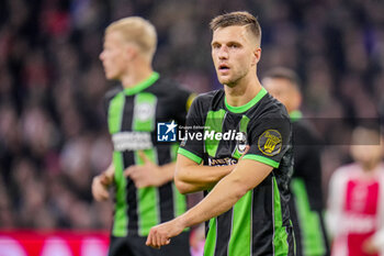 2023-11-09 - Simon Adingra of Brighton & Hove Albion during the UEFA Europa League, Group B football match between AFC Ajax and Brighton & Hove Albion on November 9, 2023 at the Johan Cruyff ArenA in Amsterdam, Netherlands - FOOTBALL - EUROPA LEAGUE - AJAX V BRIGHTON - UEFA EUROPA LEAGUE - SOCCER