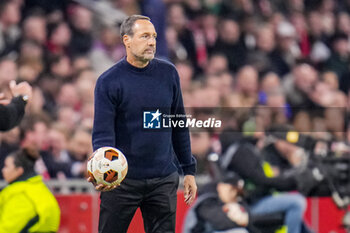 2023-11-09 - Head Coach John van 't Schip of AFC Ajax during the UEFA Europa League, Group B football match between AFC Ajax and Brighton & Hove Albion on November 9, 2023 at the Johan Cruyff ArenA in Amsterdam, Netherlands - FOOTBALL - EUROPA LEAGUE - AJAX V BRIGHTON - UEFA EUROPA LEAGUE - SOCCER