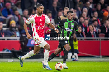 2023-11-09 - Jorrel Hato of AFC Ajax during the UEFA Europa League, Group B football match between AFC Ajax and Brighton & Hove Albion on November 9, 2023 at the Johan Cruyff ArenA in Amsterdam, Netherlands - FOOTBALL - EUROPA LEAGUE - AJAX V BRIGHTON - UEFA EUROPA LEAGUE - SOCCER