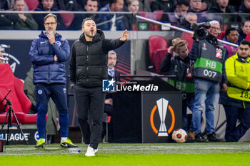 2023-11-09 - Head Coach Roberto De Zerbi of Brighton & Hove Albion during the UEFA Europa League, Group B football match between AFC Ajax and Brighton & Hove Albion on November 9, 2023 at the Johan Cruyff ArenA in Amsterdam, Netherlands - FOOTBALL - EUROPA LEAGUE - AJAX V BRIGHTON - UEFA EUROPA LEAGUE - SOCCER