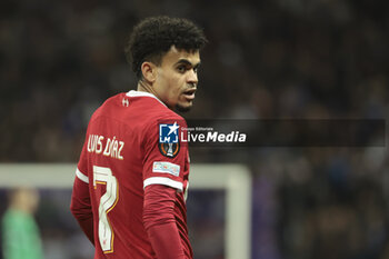 2023-11-09 - Luis Diaz of Liverpool during the UEFA Europa League, Group E football match between Toulouse FC and Liverpool FC on November 9, 2023 at the Stadium in Toulouse, France - FOOTBALL - EUROPA LEAGUE - TOULOUSE V LIVERPOOL - UEFA EUROPA LEAGUE - SOCCER
