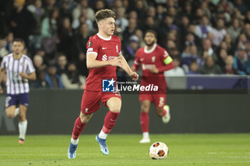 2023-11-09 - Ben Doak of Liverpool during the UEFA Europa League, Group E football match between Toulouse FC and Liverpool FC on November 9, 2023 at the Stadium in Toulouse, France - FOOTBALL - EUROPA LEAGUE - TOULOUSE V LIVERPOOL - UEFA EUROPA LEAGUE - SOCCER
