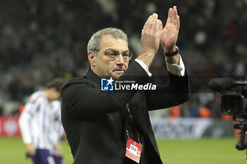 2023-11-09 - President of Toulouse FC Damien Comolli celebrates the victory following the UEFA Europa League, Group E football match between Toulouse FC and Liverpool FC on November 9, 2023 at the Stadium in Toulouse, France - FOOTBALL - EUROPA LEAGUE - TOULOUSE V LIVERPOOL - UEFA EUROPA LEAGUE - SOCCER