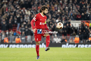 2023-11-30 - Liverpool forward Mohamed Salah during the UEFA Europa League, Group E football match between Liverpool and LASK on 30 November 2023 at Anfield stadium in Liverpool, England - FOOTBALL - EUROPA LEAGUE - LIVERPOOL V LASK - UEFA EUROPA LEAGUE - SOCCER