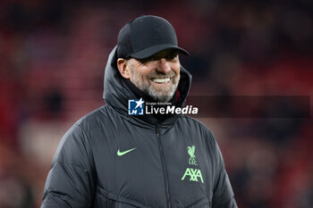 2023-11-30 - Liverpool manager Jurgen Klopp during the UEFA Europa League, Group E football match between Liverpool and LASK on 30 November 2023 at Anfield stadium in Liverpool, England - FOOTBALL - EUROPA LEAGUE - LIVERPOOL V LASK - UEFA EUROPA LEAGUE - SOCCER