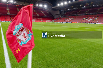 2023-11-30 - Corner flag illustration during the UEFA Europa League, Group E football match between Liverpool and LASK on 30 November 2023 at Anfield stadium in Liverpool, England - FOOTBALL - EUROPA LEAGUE - LIVERPOOL V LASK - UEFA EUROPA LEAGUE - SOCCER