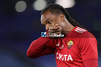 2023-12-14 - Renato Sanches of Roma reacts during the UEFA Europa League, Group G football match between AS Roma and FC Sheriff on December 14, 2023 at Stadio Olimpico in Rome, Italy - FOOTBALL - EUROPA LEAGUE - ROMA V SHERIFF - UEFA EUROPA LEAGUE - SOCCER