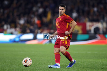 2023-12-14 - Zeki Celik of Roma in action during the UEFA Europa League, Group G football match between AS Roma and FC Sheriff on December 14, 2023 at Stadio Olimpico in Rome, Italy - FOOTBALL - EUROPA LEAGUE - ROMA V SHERIFF - UEFA EUROPA LEAGUE - SOCCER