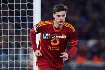 2023-12-14 - Nicola Zalewski of Roma in action during the UEFA Europa League, Group G football match between AS Roma and FC Sheriff on December 14, 2023 at Stadio Olimpico in Rome, Italy - FOOTBALL - EUROPA LEAGUE - ROMA V SHERIFF - UEFA EUROPA LEAGUE - SOCCER