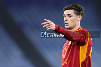 2023-12-14 - Nicola Zalewski of Roma gestures during the UEFA Europa League, Group G football match between AS Roma and FC Sheriff on December 14, 2023 at Stadio Olimpico in Rome, Italy - FOOTBALL - EUROPA LEAGUE - ROMA V SHERIFF - UEFA EUROPA LEAGUE - SOCCER