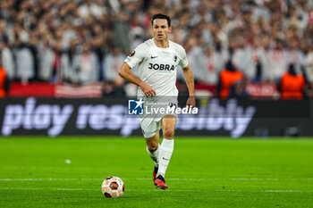 2023-12-14 - Nicolas Hofler (27) of SC Freiburg during the UEFA Europa League, Group A football match between West Ham United and Freiburg on 14 December 2023 at the London Stadium in London, England - FOOTBALL - EUROPA LEAGUE - WEST HAM V FREIBURG - UEFA EUROPA LEAGUE - SOCCER