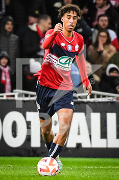 2023-01-08 - Leny YORO of Lille during the French Cup, round of 64 football match between LOSC Lille and ESTAC Troyes on January 8, 2023 at Pierre Mauroy stadium in Villeneuve-d'Ascq, France - FOOTBALL - FRENCH CUP - LILLE V TROYES - FRENCH CUP - SOCCER