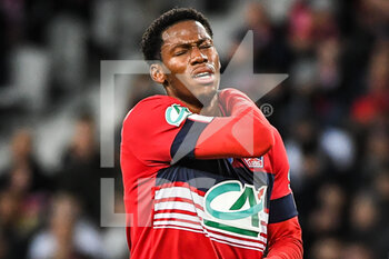 2023-01-08 - Jonathan DAVID of Lille looks dejected during the French Cup, round of 64 football match between LOSC Lille and ESTAC Troyes on January 8, 2023 at Pierre Mauroy stadium in Villeneuve-d'Ascq, France - FOOTBALL - FRENCH CUP - LILLE V TROYES - FRENCH CUP - SOCCER