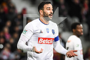 2023-01-08 - Adil RAMI of ESTAC Troyes during the French Cup, round of 64 football match between LOSC Lille and ESTAC Troyes on January 8, 2023 at Pierre Mauroy stadium in Villeneuve-d'Ascq, France - FOOTBALL - FRENCH CUP - LILLE V TROYES - FRENCH CUP - SOCCER