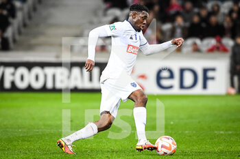 2023-01-08 - Rudy KOHON of ESTAC Troyes during the French Cup, round of 64 football match between LOSC Lille and ESTAC Troyes on January 8, 2023 at Pierre Mauroy stadium in Villeneuve-d'Ascq, France - FOOTBALL - FRENCH CUP - LILLE V TROYES - FRENCH CUP - SOCCER