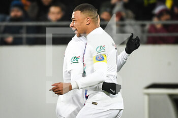 23/01/2023 - Kylian MBAPPE of PSG celebrates his goal during the French Cup, round of 32 football match between Pays de Cassel US and Paris Saint-Germain on January 23, 2023 at Bollaert-Delelis stadium in Lens, France - FOOTBALL - FRENCH CUP - PAYS DE CASSEL V PARIS SG - FRENCH CUP - CALCIO