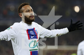 23/01/2023 - Neymar Jr of PSG celebrates his goal during the French Cup, round of 32 football match between US Pays de Cassel and Paris Saint-Germain (PSG) on January 23, 2023 at Stade Bollaert-Delelis in Lens, France - FOOTBALL - FRENCH CUP - PAYS DE CASSEL V PARIS SG - FRENCH CUP - CALCIO