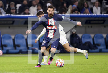 2023-02-08 - Lionel Messi of PSG during the French Cup round of 16 football match between Olympique de Marseille (OM) and Paris Saint-Germain (PSG) on February 8, 2023 at Stade Velodrome in Marseille, France - FOOTBALL - FRENCH CUP - MARSEILLE V PARIS SG - FRENCH CUP - SOCCER