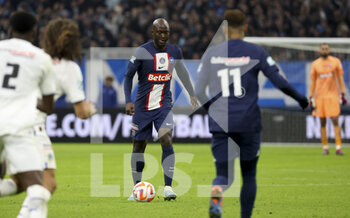 2023-02-09 - Danilo Pereira of PSG during the French Cup round of 16 football match between Olympique de Marseille (OM) and Paris Saint-Germain (PSG) on February 8, 2023 at Stade Velodrome in Marseille, France - FOOTBALL - FRENCH CUP - MARSEILLE V PARIS SG - FRENCH CUP - SOCCER